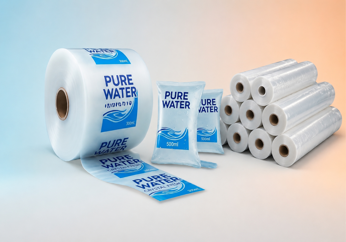 LDPE film rolls used for jumbo bags, agricultural sheets, mattress covers, pure water rolls and construction sheeting by Dynamic Industries