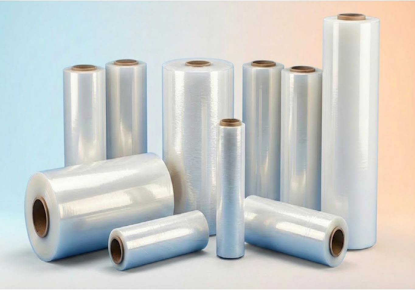 LDPE shrink films for product wrapping and pallet hoods manufactured by Dynamic Industries Nigeria
